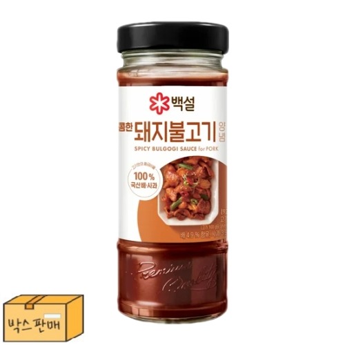 백설 매콤한 돼지불고기 양념 500g x 12입 (박스판매)